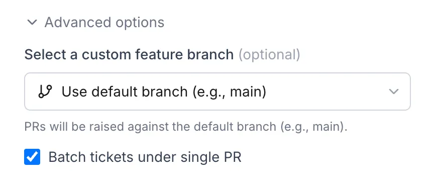 PR definition options